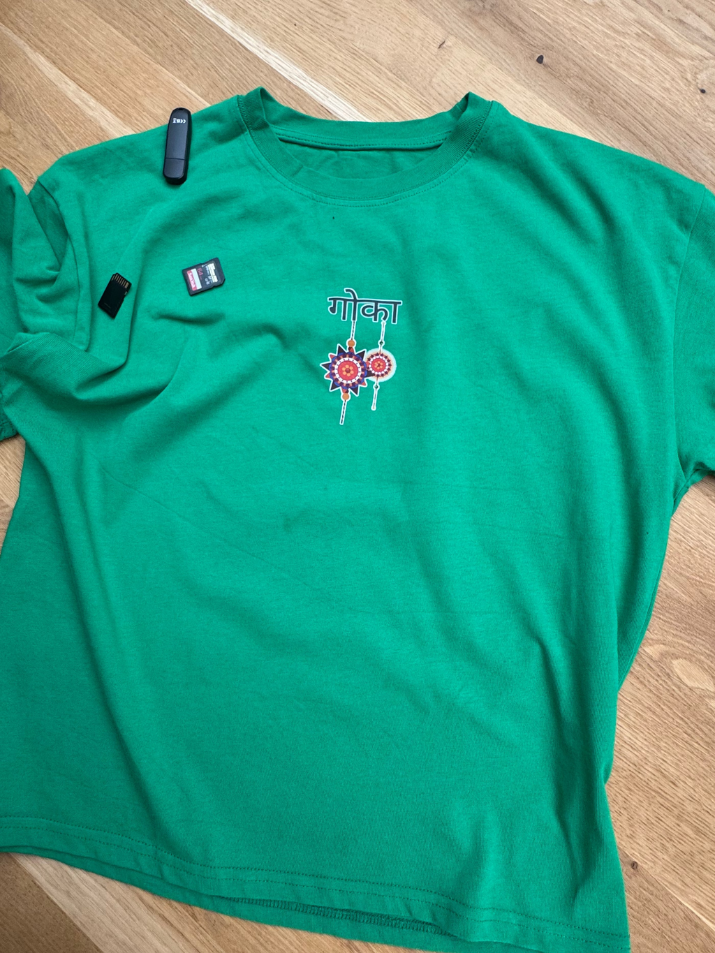 T-Shirt NAMASTE ROOTS GREEN