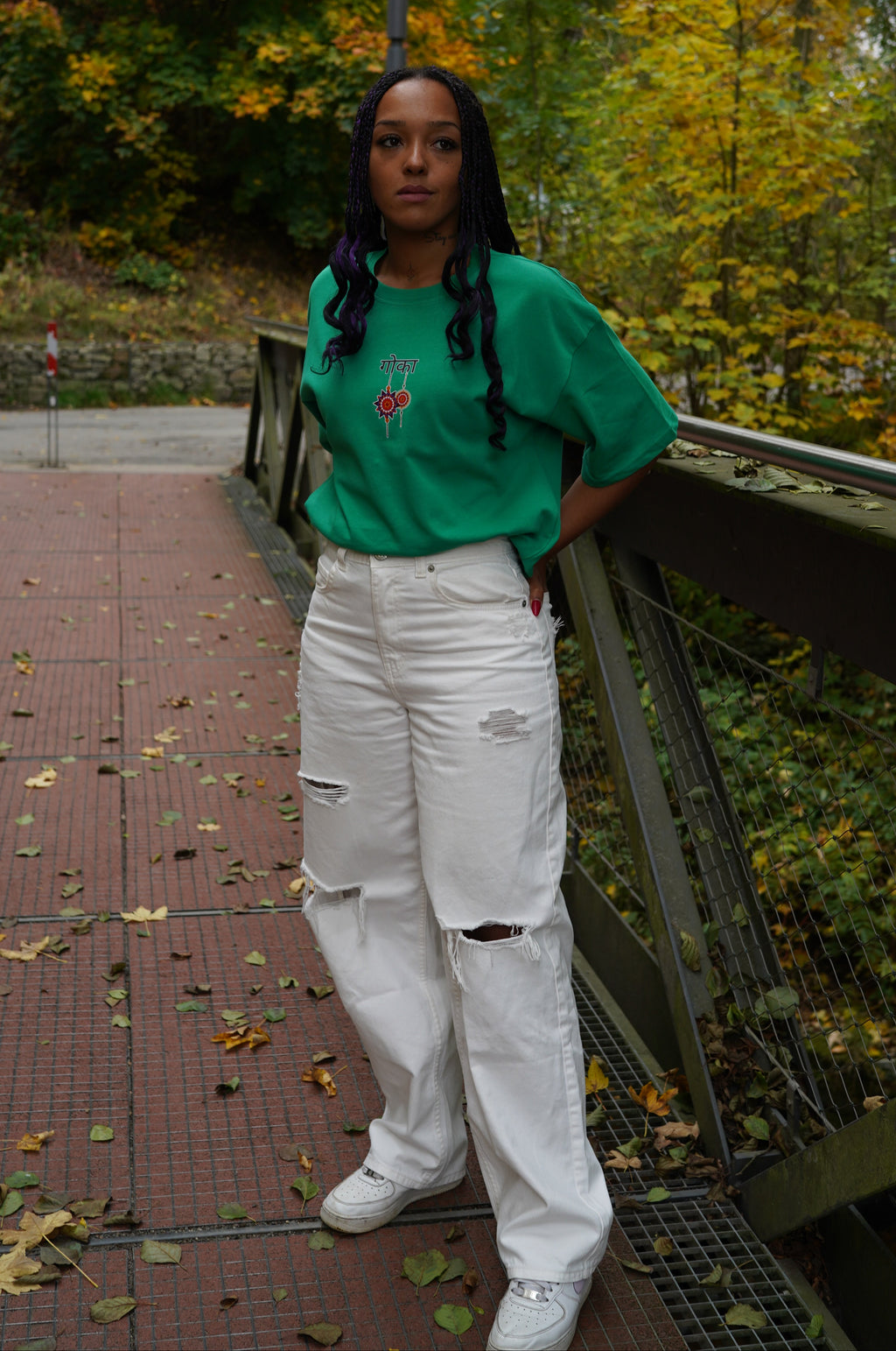 T-Shirt NAMASTE ROOTS GREEN