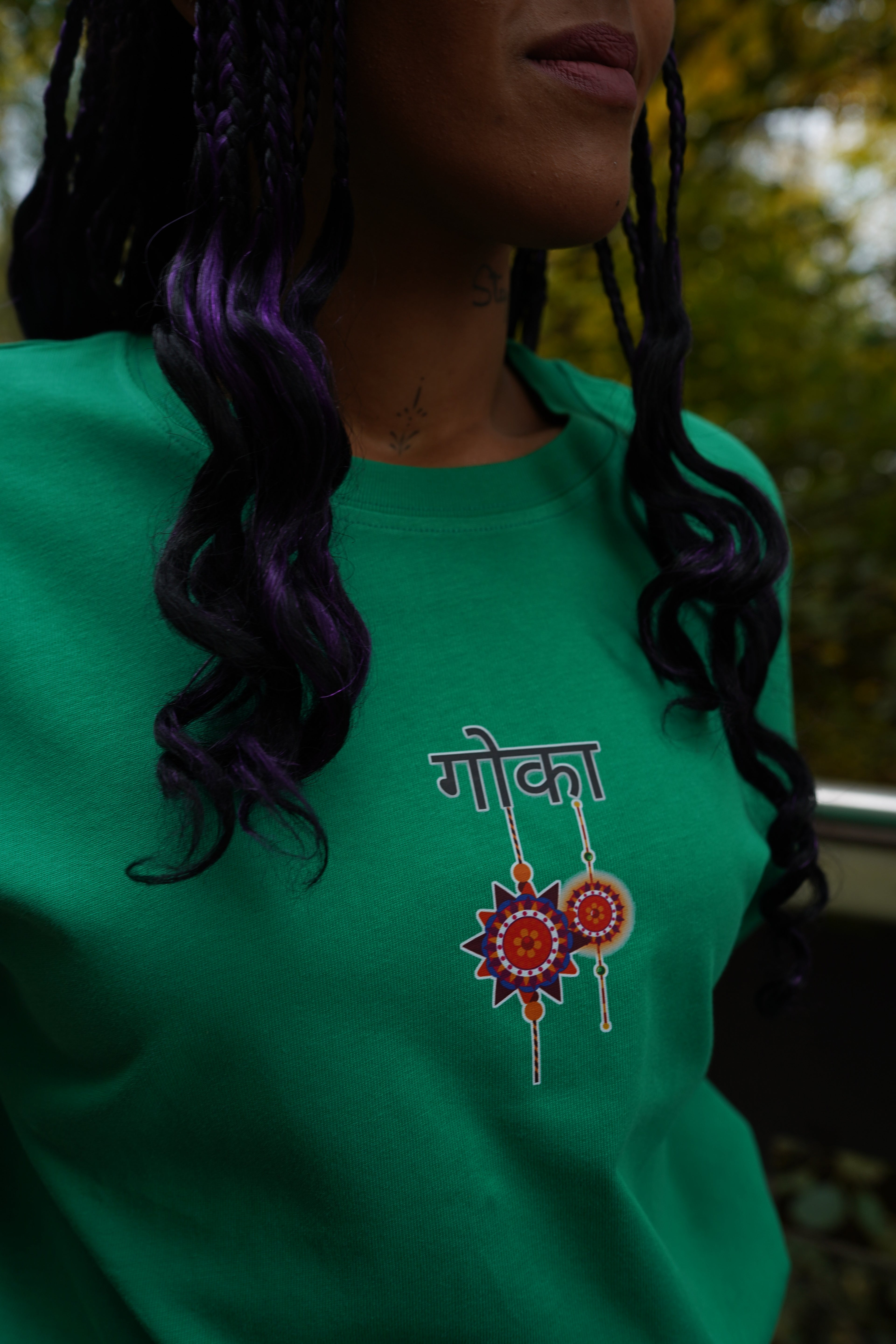 T-Shirt NAMASTE ROOTS GREEN