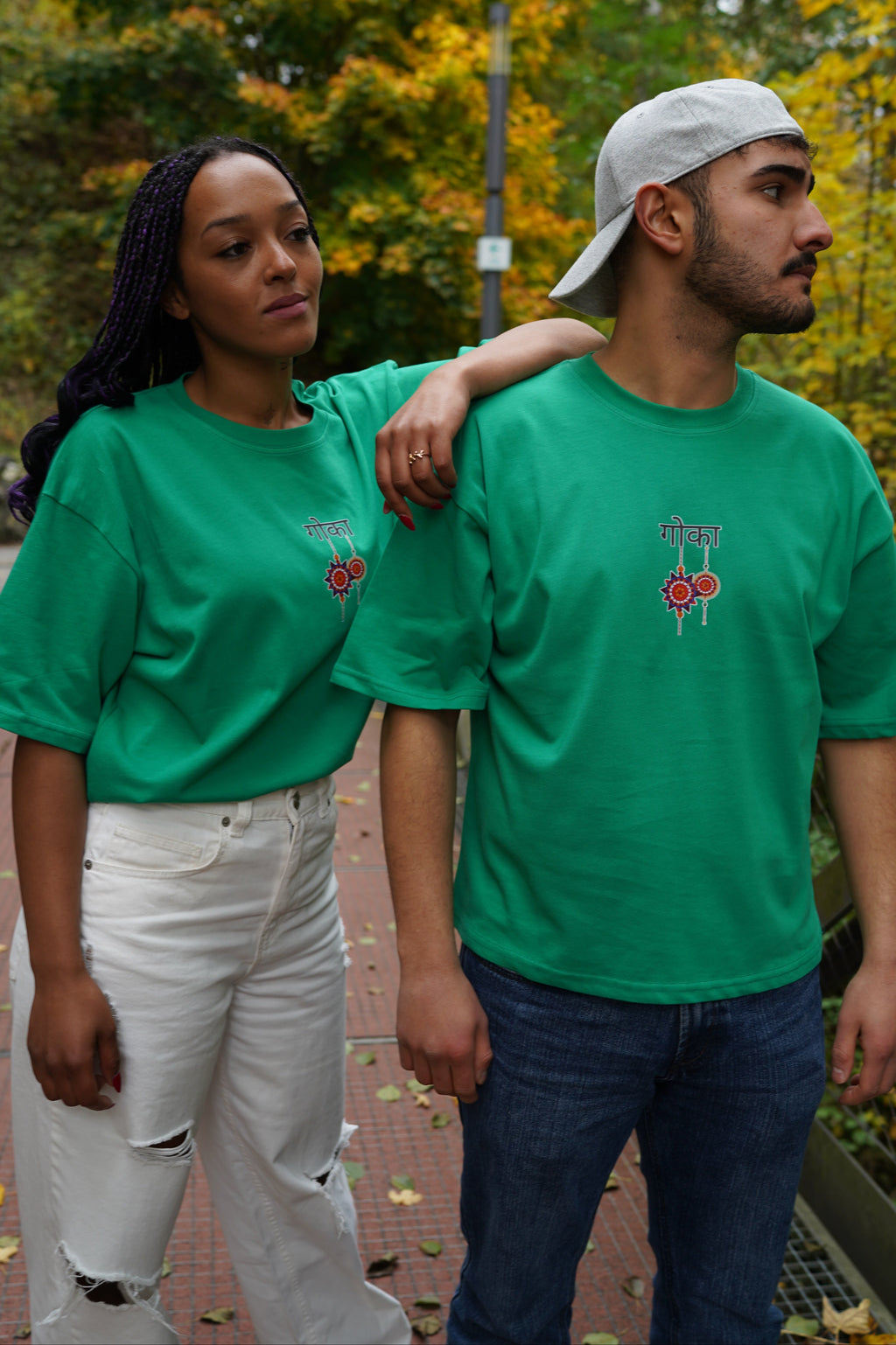 T-Shirt NAMASTE ROOTS GREEN