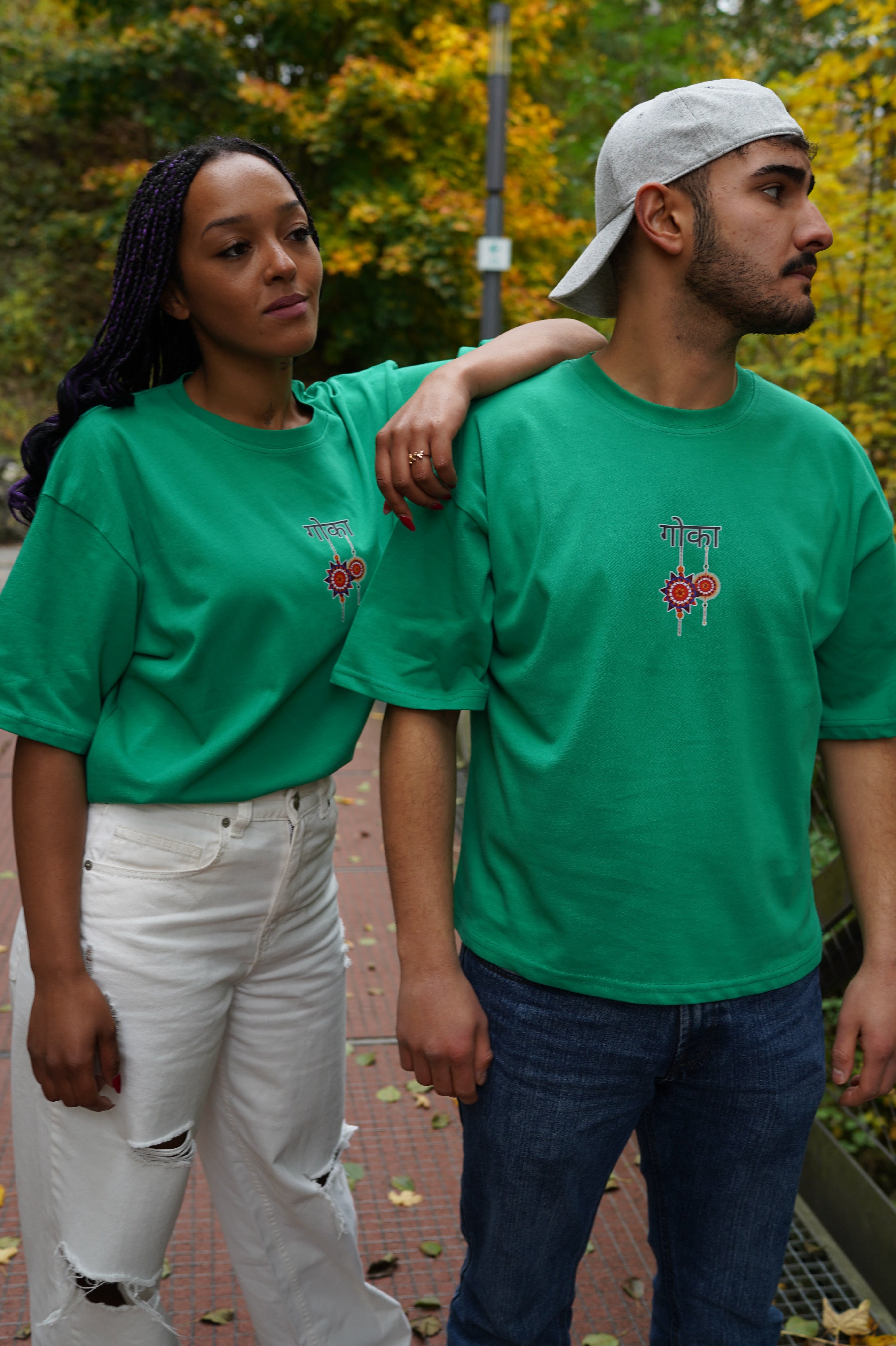 T-Shirt NAMASTE ROOTS GREEN