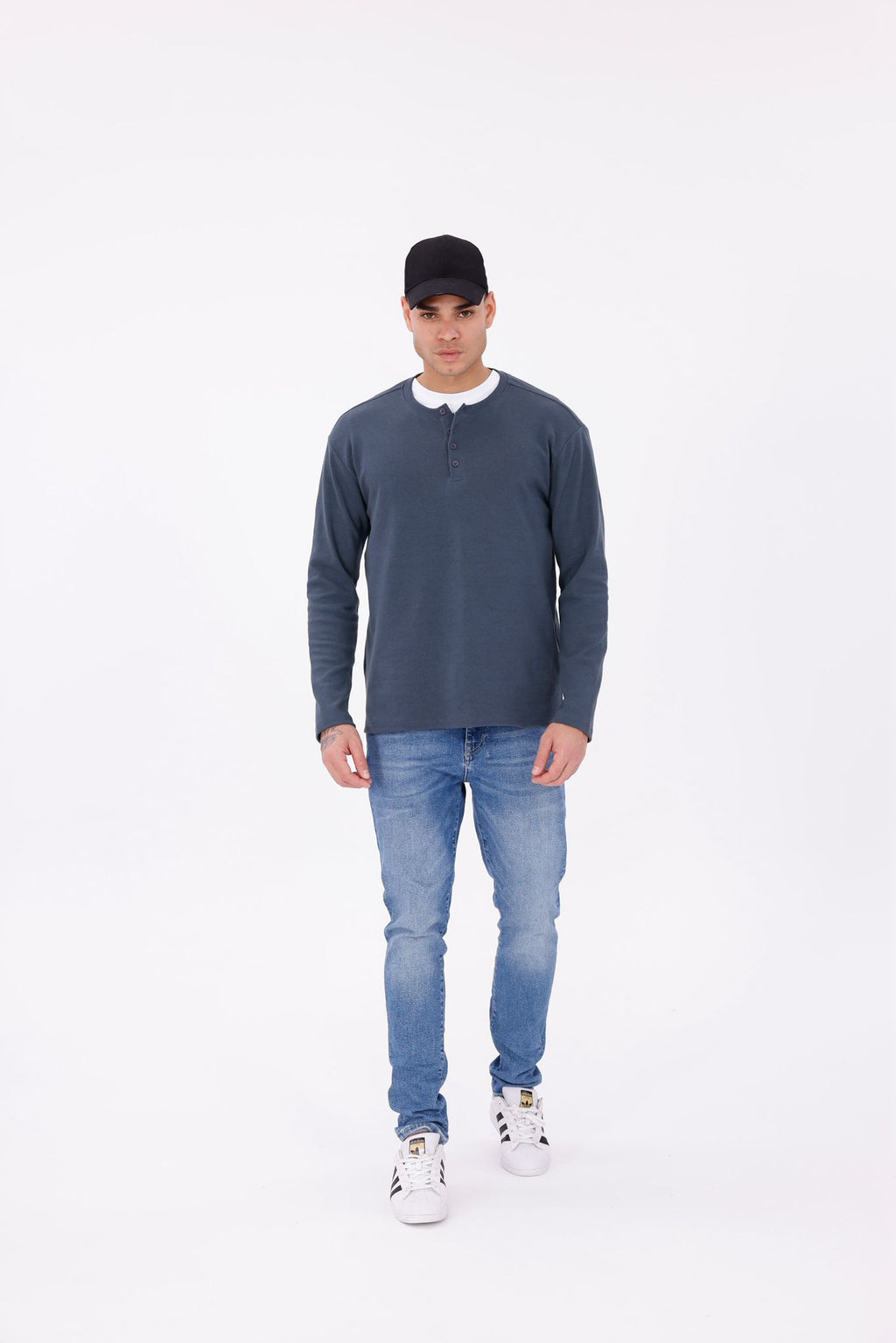 GOKA Langarmshirts mit Knöpfe