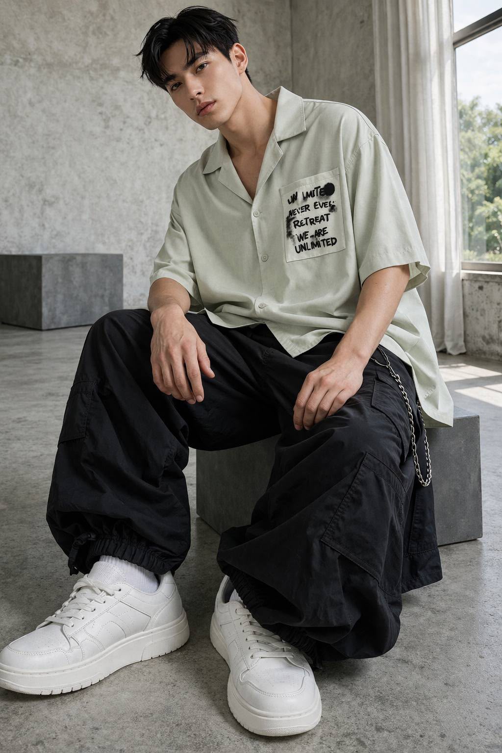RIVIERA MINT OVERSIZE SHIRT