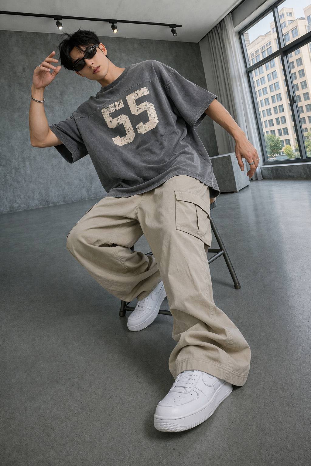 GRAPHITE 55 OVERSIZE TSHIRT